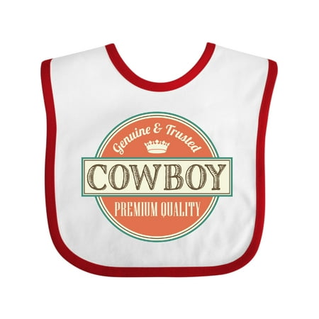 

Inktastic Cowboy Vintage Logo Gift Baby Boy Bib