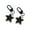 Black, variant on Star Inspired Star Keychain Black White Resin Accessory For Keys Bags Or Phone Charm Lovely Retro Styles Friendship Symb