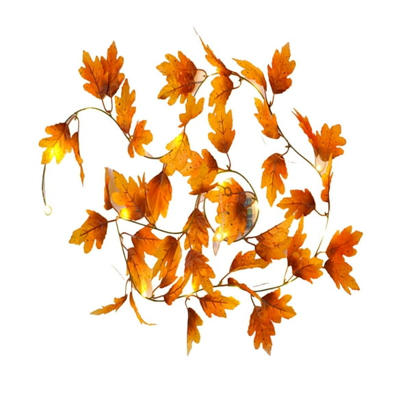Autumn Maple Leaf Lights, 20 LED Battery Operated Fall Garlands Vines, for Home Halloween Thanksgiving Garland Indoor Outdoor Decoration