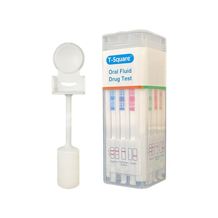 Prime Screen - [5 Pack] - 5 Panel Saliva Oral Fluid Drug Test Kit, E&I Exempt for Workplace Employment and Insurance Testing - AMP, Cocaine (COC), MET, Opiate(OPI), Marijuana (THC) - O-256