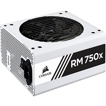 Corsair RMX White Series (2018), RM750x, 750 Watt, 80+ Gold Certified, Fully Modular Power Supply - White