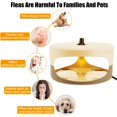 thumbnail image 3 of 2 Pack Flea Trap Indoor Flea Light for Inside Your Home with 4 Sticky Disc & 6 Bulbs & 2 Electric Wires Pet and Kid ,Sticky Dome Bed Trap Non-, 3 of 6