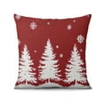 thumbnail image 3 of Red Buffalo Plaid Tree Christmas Throw Pillow Covers Modern Throw Pillow Case Set of 4 Fashion Pillow Cover for Indoor Home Bedroom, 3 of 7