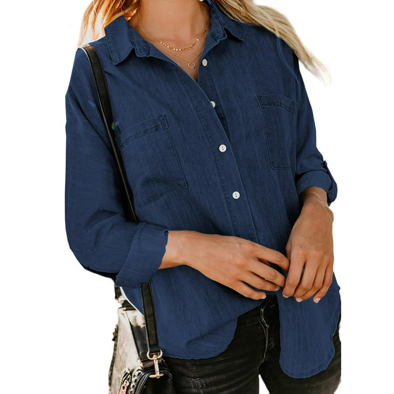 Blue jean deals shirt walmart