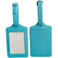 thumbnail image 4 of HAHADAXA Luggage Tags Luggage Tag Leather Baggage Labels Suitcase ID Tag Travel Handbag Name Labels Card Holder Light Blue, 4 of 7