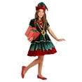 thumbnail image 3 of Girl's Deluxe Holiday Elf Costume, 3 of 3