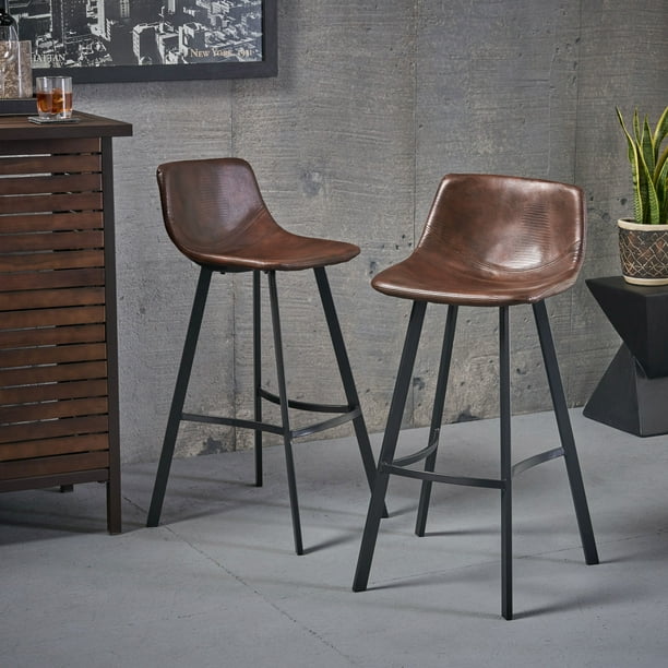 Noble House Baker Brown Bar Stools - Walmart.com - Walmart.com