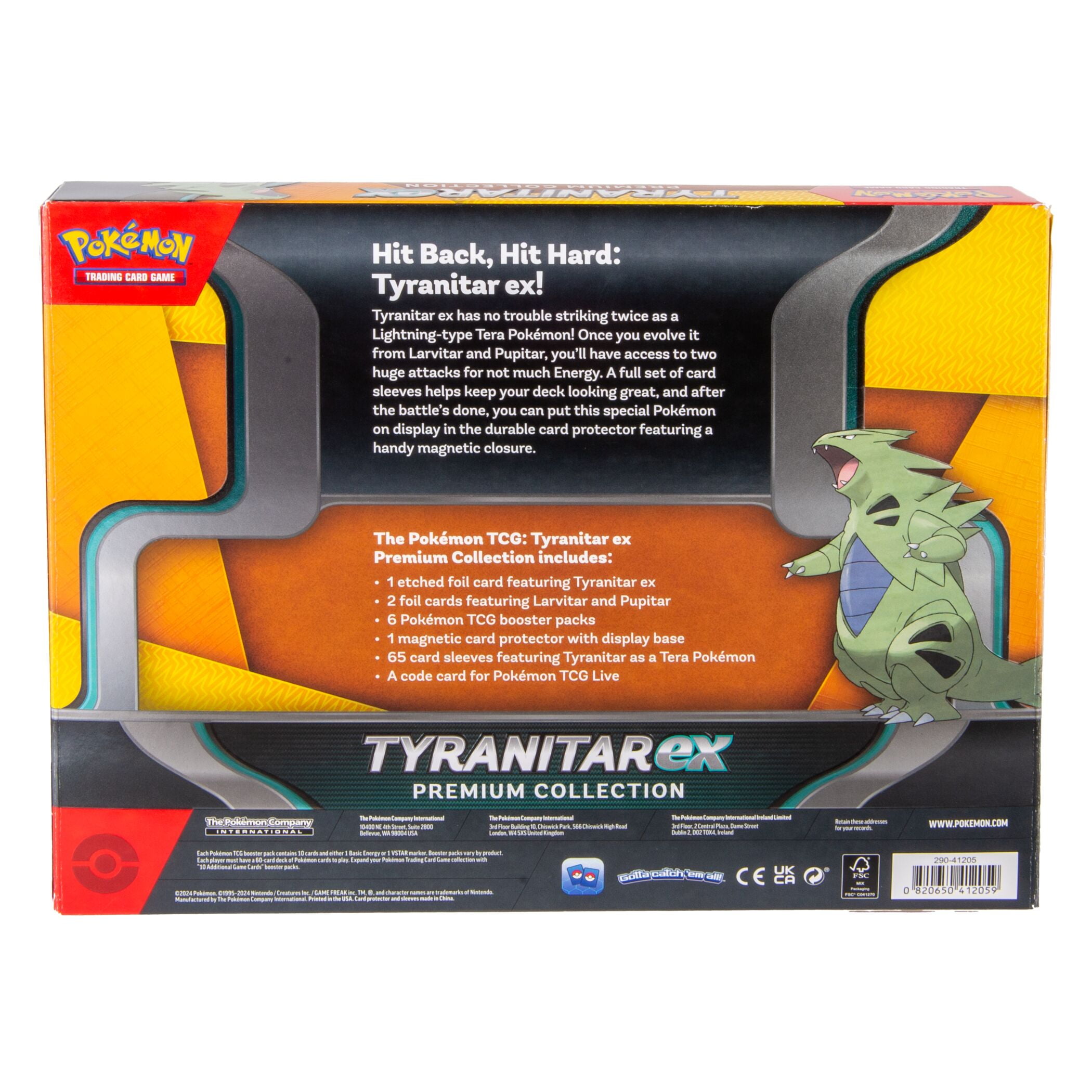 POKEMON TYRANITAR BOX