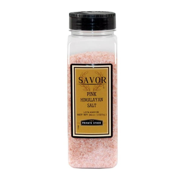 Savor Imports Pink Himalayan Salt, 36 Ounce 6 per case.