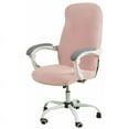 thumbnail image 1 of Waterproof Office Chair Cover Pink Stretch Jacquard Computer Chair Cover Armchair Size M, 1 of 5