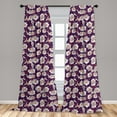 thumbnail image 5 of Flower Curtains 2 Panels Set, Romantic Garden in Spring Season Blooming Peonies Botanical Feminine, Window Drapes for Living Room Bedroom, 56"W X 95"L, Multicolor, by Ambesonne, 5 of 5