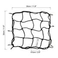 thumbnail image 2 of Unique Bargains Cargo Net High Elastic Motorcycle Luggage Straps with 6 Hooks Bicycle Black 11.8"x11.8", 2 of 6