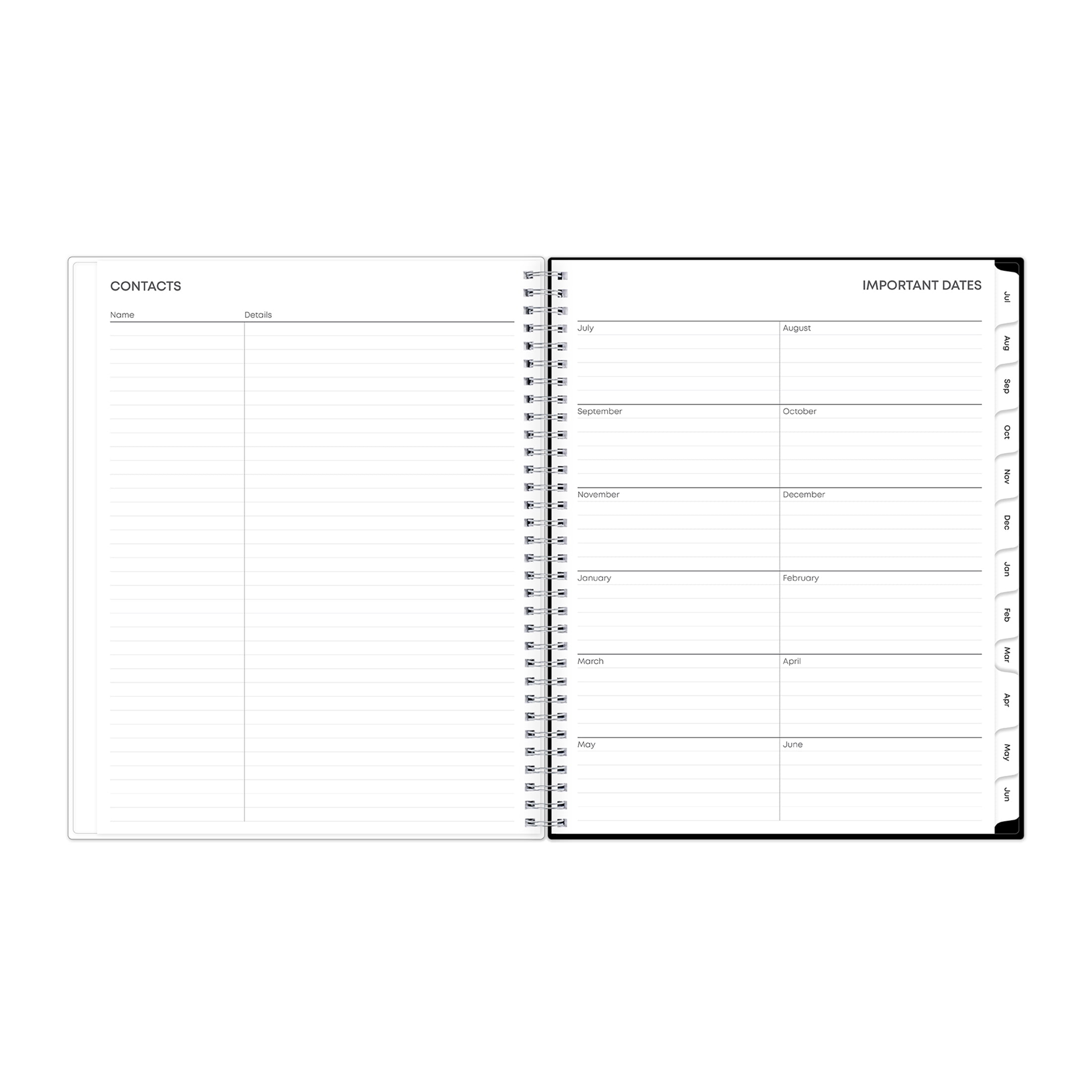 Blue Sky Monthly Weekly Planner, 8.5" x 11", Animal Print 15-Month (April 2026 - June 2027)