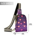 thumbnail image 2 of FORMRS Womens Crossbody Sling Bag Travel Daypack Shoulder Chest Backpack, Love in The Clouds, 2 of 7