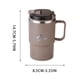 thumbnail image 3 of Taza térmica de doble pared de acero inoxidable 304 con asa – Tapa a prueba de fugas, taza de café anti-quemaduras para el hogar, la oficina o los viajes., 3 of 6