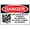 Warning Sign 1, variant on Danger Explosive Black Powder No Smoking Sign - 12×8 Inches, Metal Tin Sign with Symbol, Home Business Safety Alert
