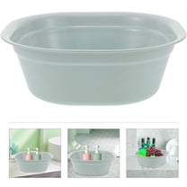 ibasenice Versatile Plastic Wash Basin with Space Saving Design Ideal for Laundry Kitchen and Foot Soaking