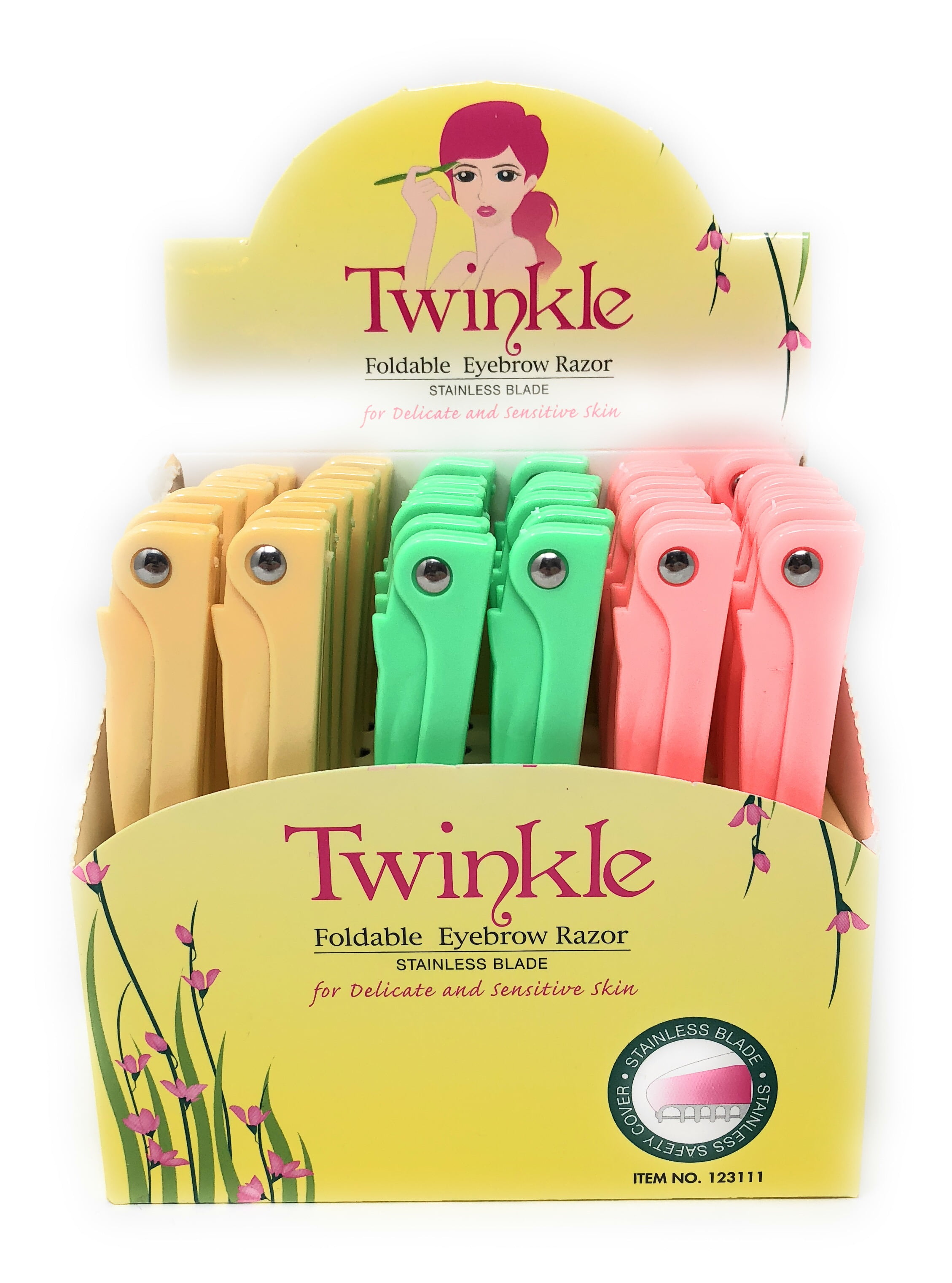 Twinkle (NOT Tinkle) Foldable Eyebrow Shaver Razor Bikini Trimmer