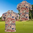 thumbnail image 4 of Aplkyhs 250 Years Gold Glitter Matching Couple Golf Shirts Mens Hawaiian Shirt Golf Accessories for Men Mens Shirts Casual Comfortable for Golf Tennis Hiking Running Gym, 4 of 6