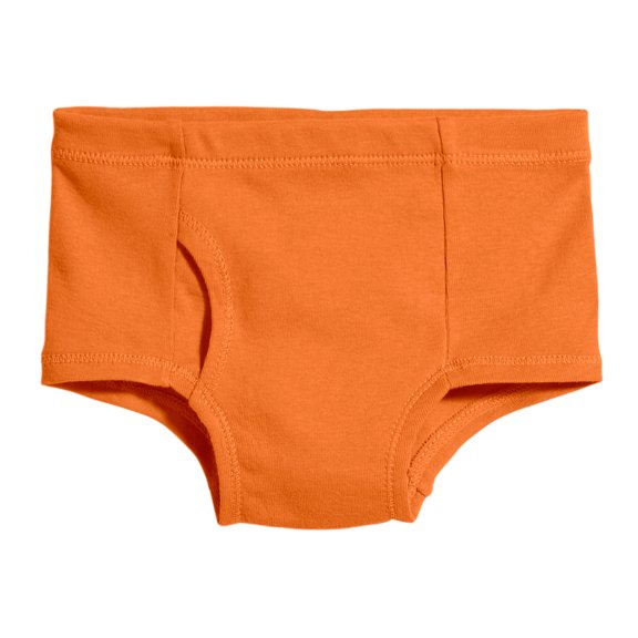 Made in USA Organic Cotton Boys Briefs Underwear | Orange