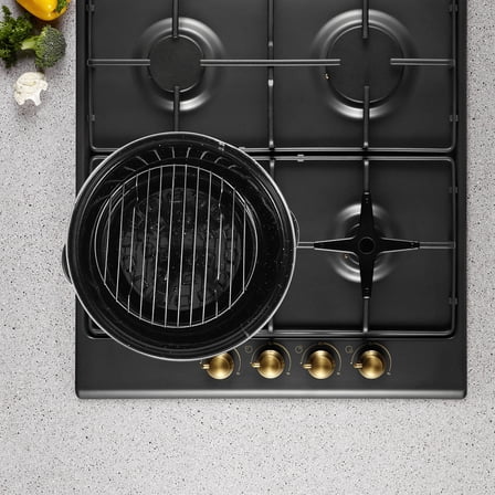 Phenofice Roaster With Lid Black Heating Roasting 1 Set