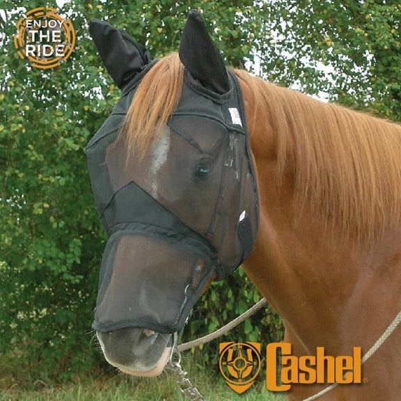 Cashel Quiet Ride Fly Mask Weanling Standard with ears