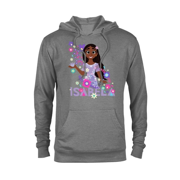 Disney Encanto Isabela Madrigal Floral - Pullover Hoodie for Adults - Customized-Graphite Heather