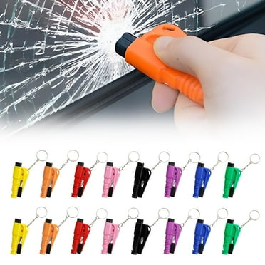 DIYSMART 16 Packs Car Window Breaker Keychain, Seatbelt Cutter, Emergency Tools
