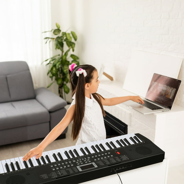 Ktaxon 61 Key Electric Keyboard Piano, Adjustable Stand, Bench