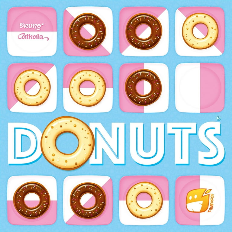 Funforge: Donuts - The Tasty & Tactical Clash for 2 Players, Placement Board Game, Abstract Adult & Family Game, Ages 8+, 10-15 Min Funforge: Donuts - The Tasty & Tactical Clash for 2 Players, Placement Board Game, Abstract Adult & Family Game, Ages 8+, 10-15 Min