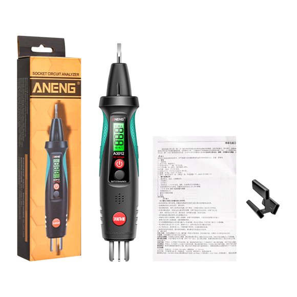 A Intelligent Electrical Test Pen Multifunctional Digital Display Voltage Tester Breakpoint Detection Circuit Induction Socket Phase Meter For Electricians Diy Home Use Safe Accurate Measu