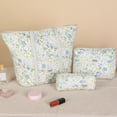 thumbnail image 4 of Bolso para Las Axilas Hombro 3 Piezas Mano Acolchado Floral Gran Capacidad El Viajes Compras, 4 of 9
