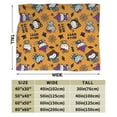thumbnail image 5 of Halloween Hello Kitty Kawaii Flannel Blanket Cartoon Bed Blanket Office Lunch Break Air Conditioning Blanket for Adults Girls 40x50 H-3, 5 of 5