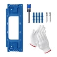 thumbnail image 1 of Kit de instalación de bisagras Plantilla para bisagras de puerta Kit de montaje de puertas Fácil de usar Eficiente Azul, 1 of 9