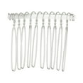 thumbnail image 5 of Unique Bargains 4 Pcs No Slip Hair Side Combs Accessories Metal 1.6" Silver Tone, 5 of 6