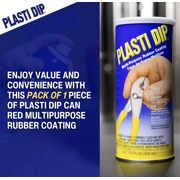Plasti Dip 14.5 oz Red Multi-Purpose Flexible Peelable Rubber Coating