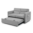 Hommoo Sofa Bed with Pullout Bed, Modern Convertible Chair for Living