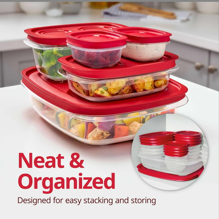 Rubbermaid 4.92- and 7.81-Cup EasyStore Square Containers, 2 Pack