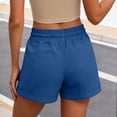 thumbnail image 6 of Womens Shorts Summer Casual Loose Elastic Waist Drawstring Comfy Lightweight Beach Shorts with Pockets, 6 of 7