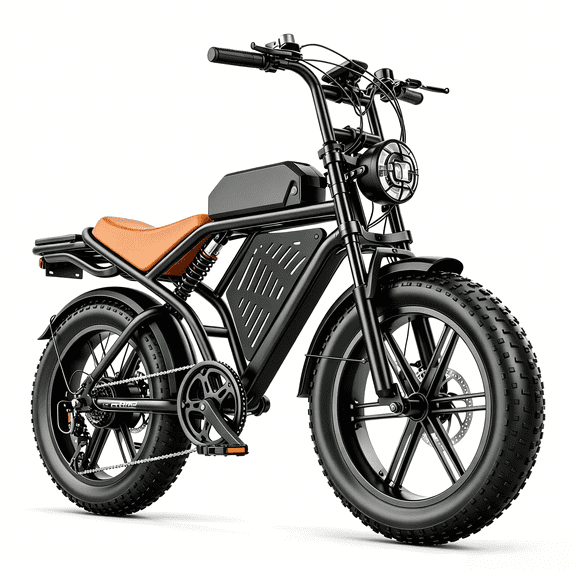 AZHAR Off-Road Electric Mountain Bike for Adults, 20*4" Fat Tire E-Bike, 48V 20Ah Removable Battery, 750W Rated (2500W Peak) Motor, 32MPH Max Speed , UL2849 Certified