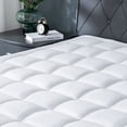 thumbnail image 1 of Viewstar Mattress Pad Cooling Cotton Quilted Fitted Mattress Topper Cover,Extra Thick Pillow Top Bed Cover with Snow Down Alternative Fill,6-21" Deep Pocket, 1 of 7