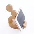 thumbnail image 2 of unbranded Soporte De Teléfono Móvil De Madera Beige Con Para Ver Videos Y, 2 of 6