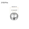 thumbnail image 2 of Uxcell 2100 Pack 3mm Round Spacer Beads Making Spacer Loose Ball Bead, Silver Tone, 2 of 5