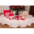 thumbnail image 5 of 60" Cream Christmas Tree Skirt with Ruffled Edge by Primitive Home Decors, 5 of 5