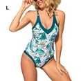 thumbnail image 4 of ZheElen Rétro Vintage Maillot de Bain d'Une Seule Pièce pour les Femmes Maillots de Bain Réglables Modestes et à la Mode L 1Set, 4 of 6