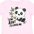 thumbnail image 4 of Inktastic My Aunt Loves Me Cute Panda Boys or Girls Toddler T-Shirt, 4 of 5