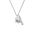 thumbnail image 2 of Delight Jewelry Silvertone Large Lord Guide Me Heart Silvertone Balance Bar Charm Necklace, 23", 2 of 4