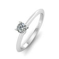 thumbnail image 2 of G/SI 1.00ctw Diamond Solitaire Engagement Ring in 14k White Gold, 2 of 5