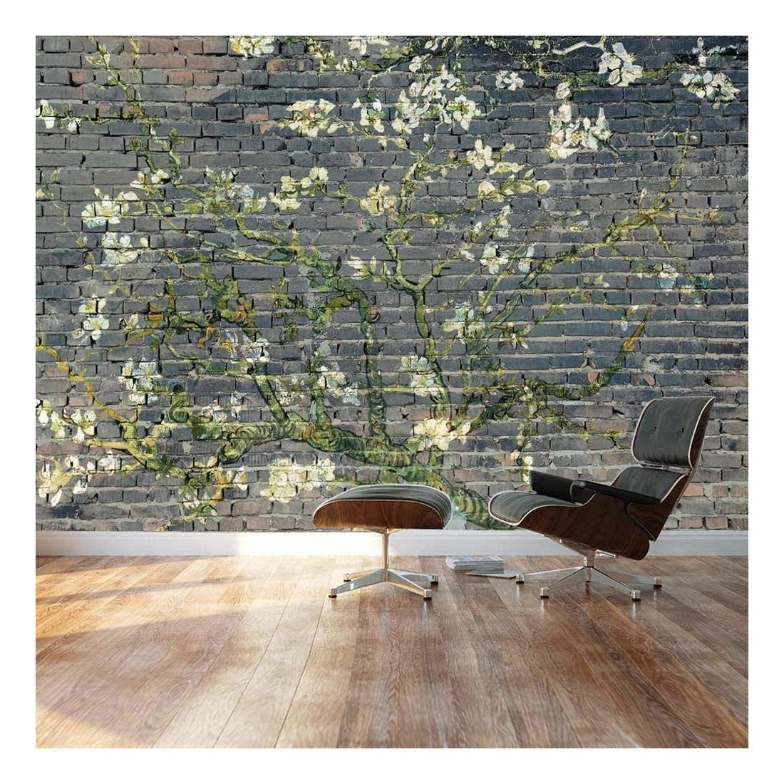 Wall26 Almond Blossom by Vincent Van Gogh Peel & Stick Wallpaper, 66x96