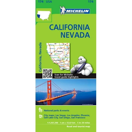 michelin usa california nevada map 174